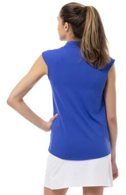 SanSoleil Soltek Sleeveless Cap Sleeve Mock -Hot Sale Golf Shop 900634 cobalt2 44188.1678836486