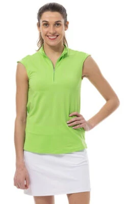 SanSoleil Soltek Sleeveless Cap Sleeve Mock -Hot Sale Golf Shop 900634 green 99356.1678836486