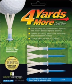 4 Yards More Golf Tees - Blue 3 1/4 (4 Pak)
