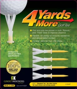 4 Yards More Golf Tees - Yellow 2 3/4 (4 Pak)