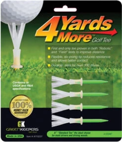 4 Yards More Golf Tees - Green 4 Inch (4 Pak)