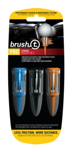 Brush-T Bristle Golf Tees - Combo (3 Pak)