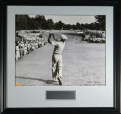 Ben Hogan - "1-Iron" Shot - 1950 US OPEN - Unsigned & Framed - 16X20" Original Photograph Framed Artwork