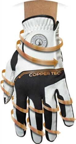 Copper Tech Golf Gloves