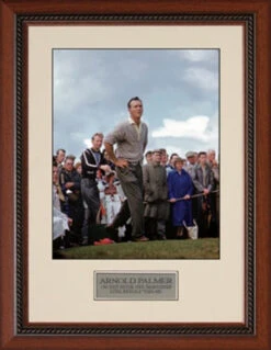Arnold Palmer 1961 British Open 11" X 14" Framed Artwork