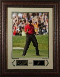 2008 U.S. OPEN CHAMPION ENGRAVED SIGNATURE DISPLAY - 23 X 26" Framed Artwork