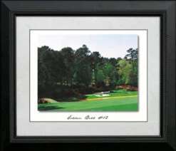 AUGUST NATIONAL G. C. # 12, GOLDEN BELL - 22" X 25" Framed Artwork