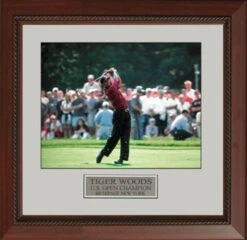 Tiger Woods Swing At 2002 US Open - 22 X 25" Framed Artwork