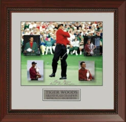 Tiger Woods Grand Slam - 22 X 25" Framed Artwork
