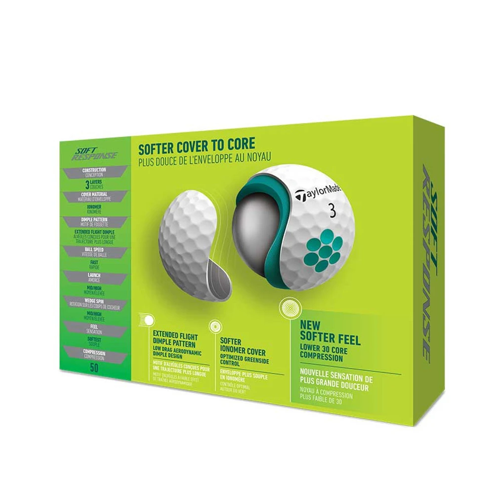 TaylorMade Soft Response Golf Balls - 2022 6 TaylorMade Soft Response Golf Balls - 2022 - Image 4