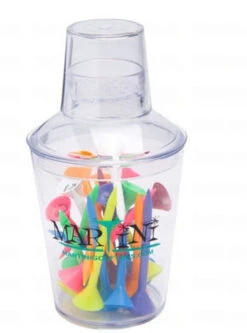 Snowden Golf Martini Tees And Shaker - 24pk