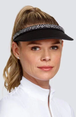 Tail Rhinestone Embellished Visor