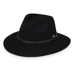Wallaroo Women's Aspen Wool Felt Fedora Hat 8 Wallaroo Women's Aspen Wool Felt Fedora Hat -Hot Sale Golf Shop apsen blk 02809.1666727086