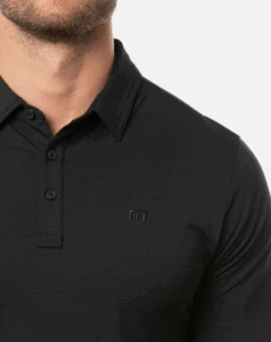 TravisMathew Men's Heater Polo -Hot Sale Golf Shop heater blk 91922.1652823229